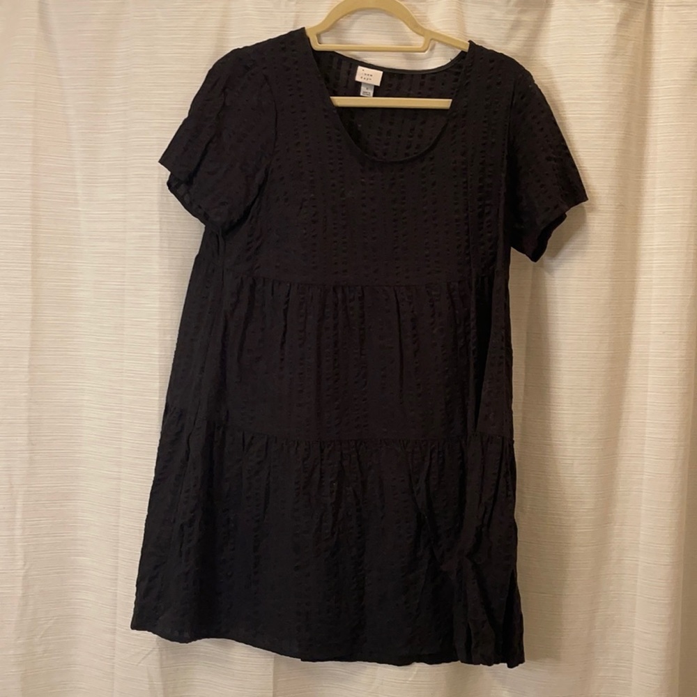 Black Short Sleeve Dress